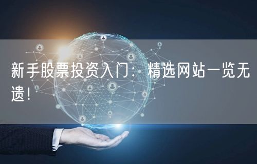新手股票投资入门：精选网站一览无遗！