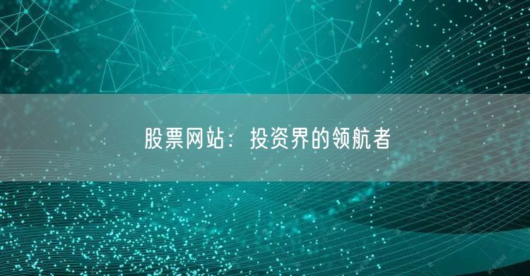 股票网站：投资界的领航者